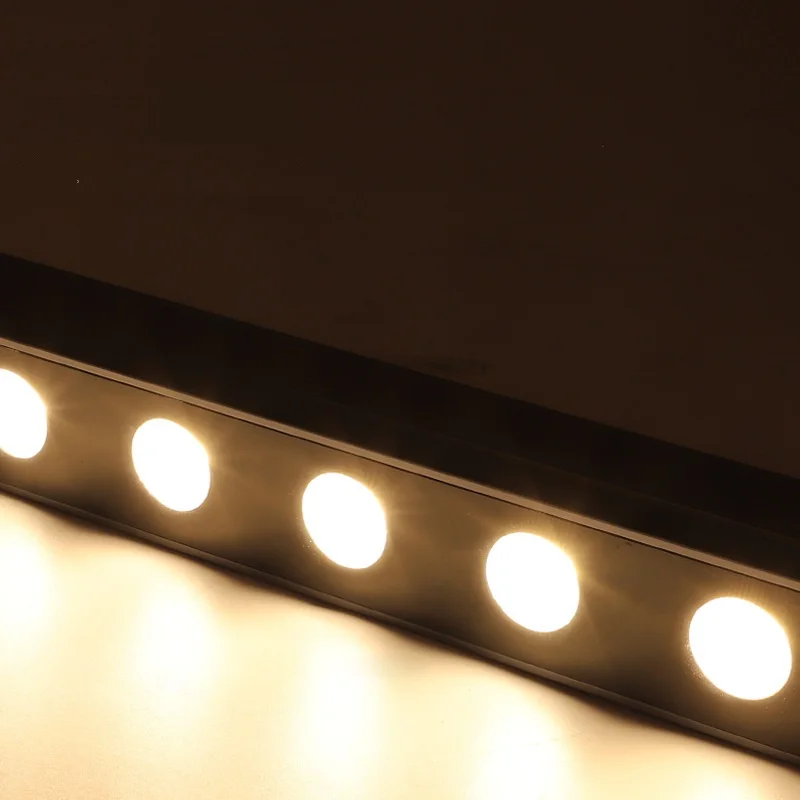 Outdoor Waterproof IP65 Wall Wash Lamp Aluminum Profile Linear Strip Bar 24V 36W 48W DMX512 Control RGB Led Wall Washer Light