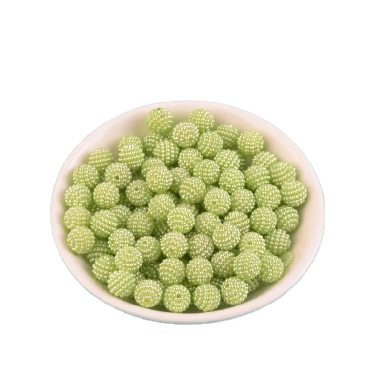 Candy Colors 20mm Round Beads ABS Pearls Fireball Plastic Beads for Bracelet Making