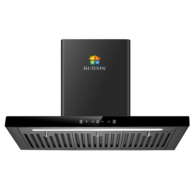 Saudi Arabic cooker hood Customize Logo Service Household big led light Smart Range Hood For Household