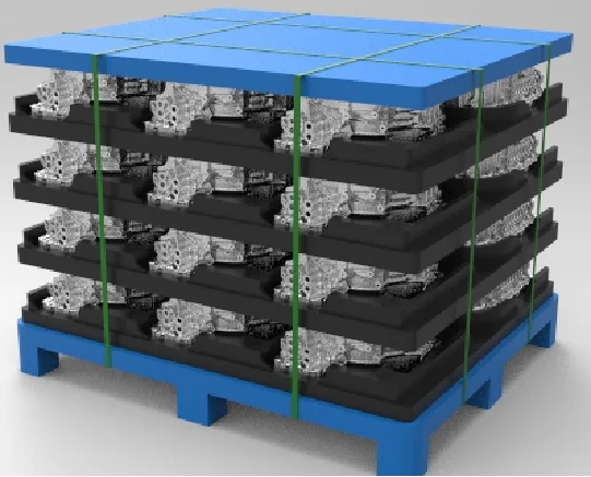 Пластиковый тяжелый калибровочный поддон продукты HDPE большой пластиковый термоформовочный упаковочный