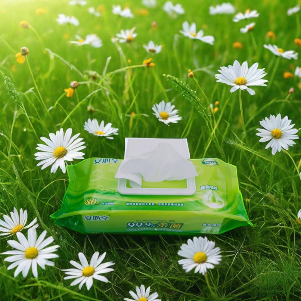 Factory direct sales own brand customized branded baby wipes 80Pcs cleaning wipes