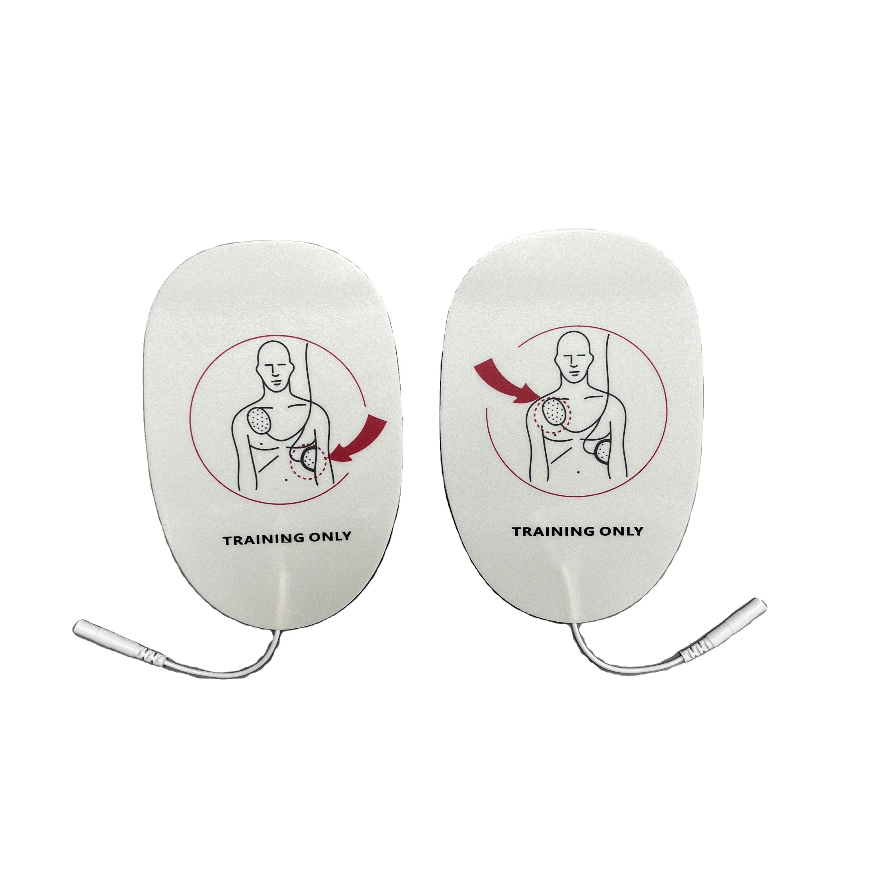 China Manufacture Adult Children Defibrillator AED Electrode Pads for AED Defibrillator Training