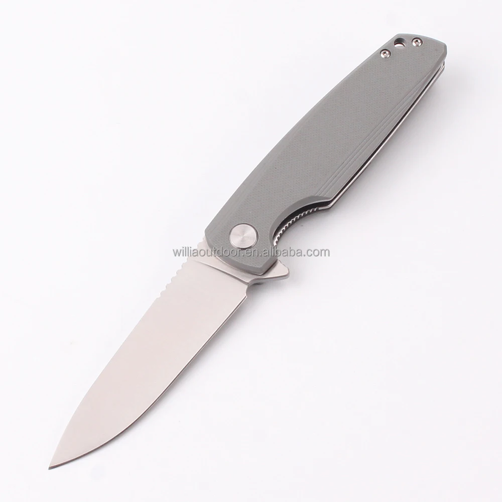 D2 Steel Blade Color Black G10 Handle EDC Hunting Survival Outdoor Sharp Pocket Custom OEM Folding Knife