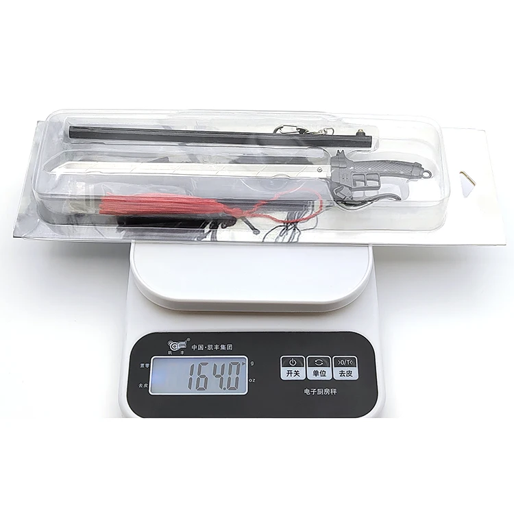 Hot sale high quality metal sword model from Attack On Titan pop up keychain