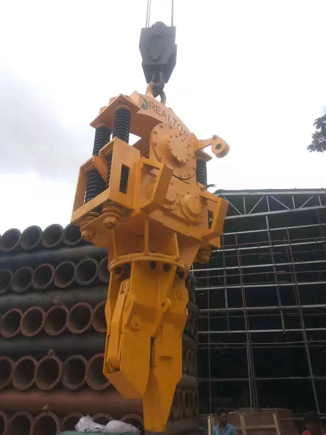 Electric vibro hammer RT-90A Electric vibro pile hammer for casing pile, crane type