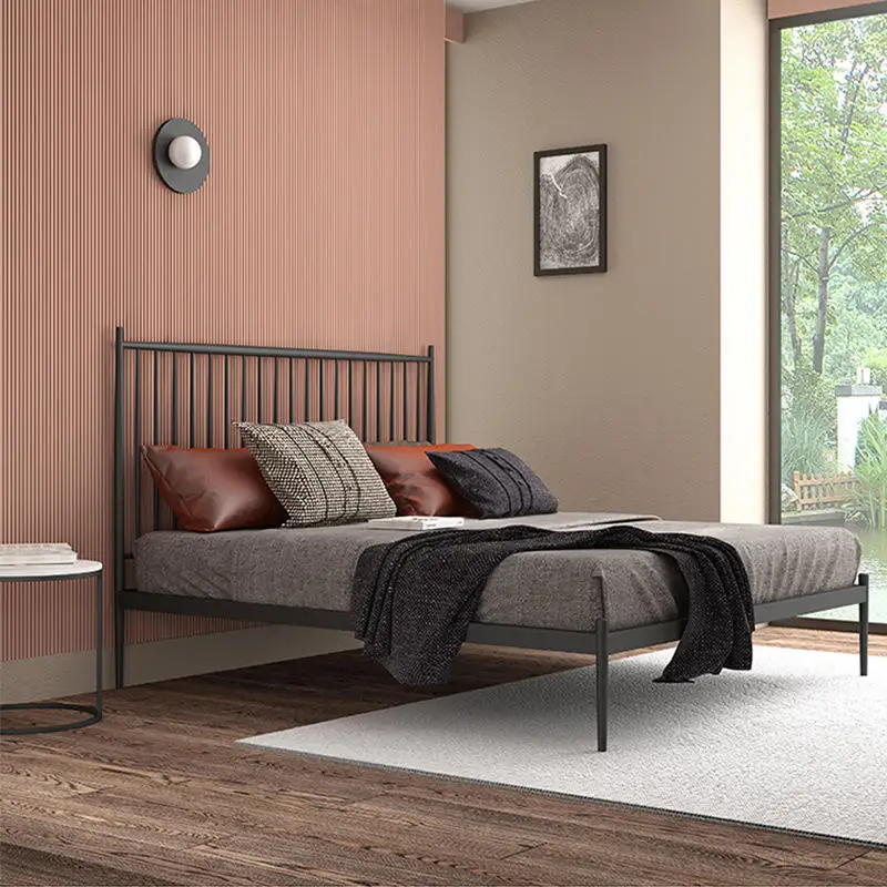 Kainice Wholesale Bedroom Furniture Cheap Metal Full Size Bed Frame Double Queens Beds Frames For Adult And Kids