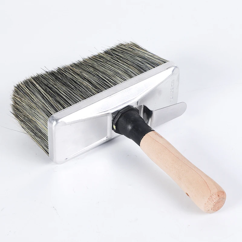 B-4 artist brush wall painting artist hand tool wood handle bristle nylon mix paint roller brushes