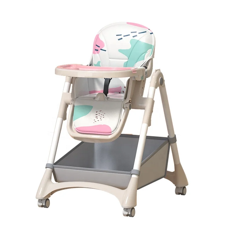 Hot sale baby dining table seat multifunctional high chair foldable portable baby feeding chair