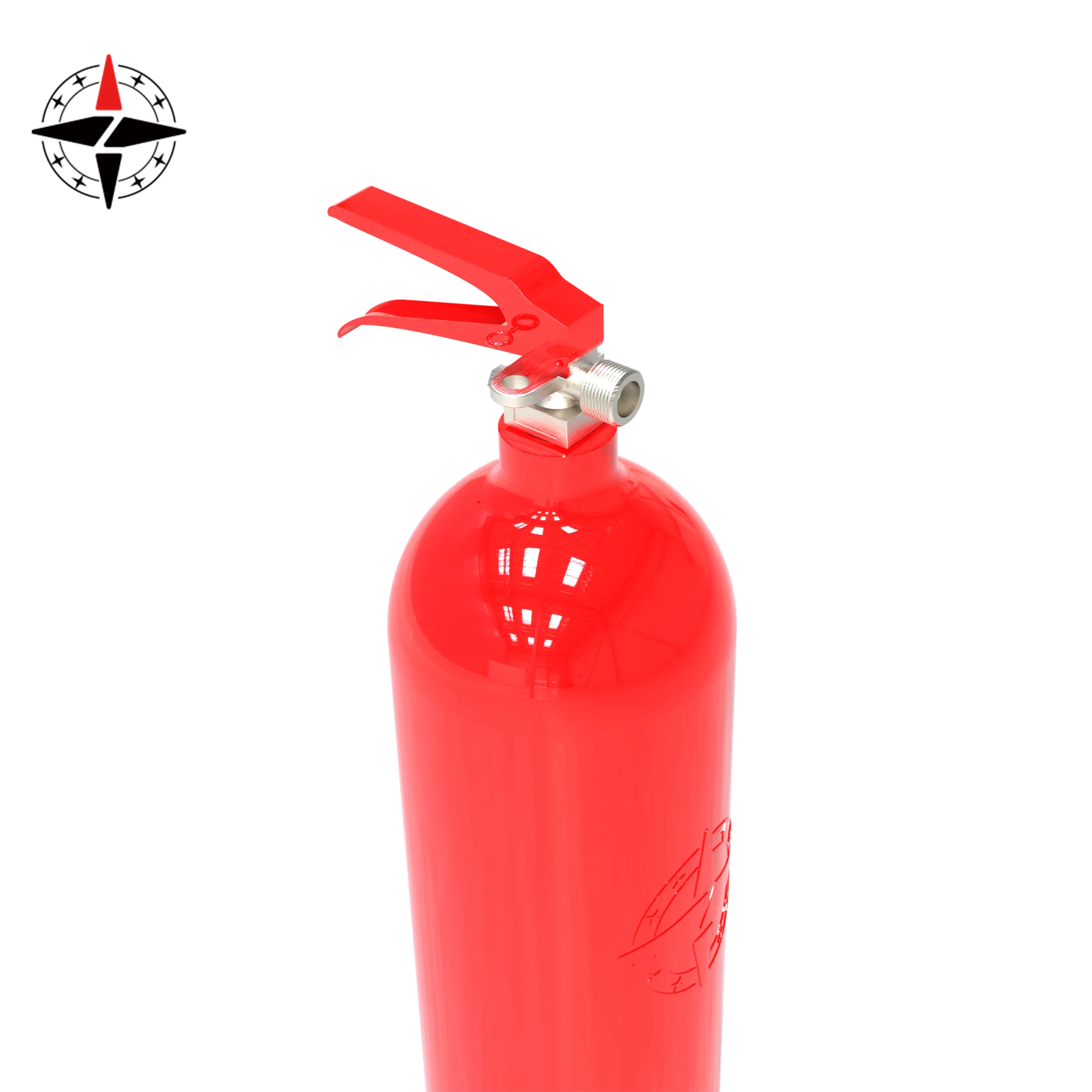 Factory Direct Custom  portable CO2 fire extinguisher aluminum gas cylinder 2kg 5kg 5lb 10lb  PED DOT certified extincteur