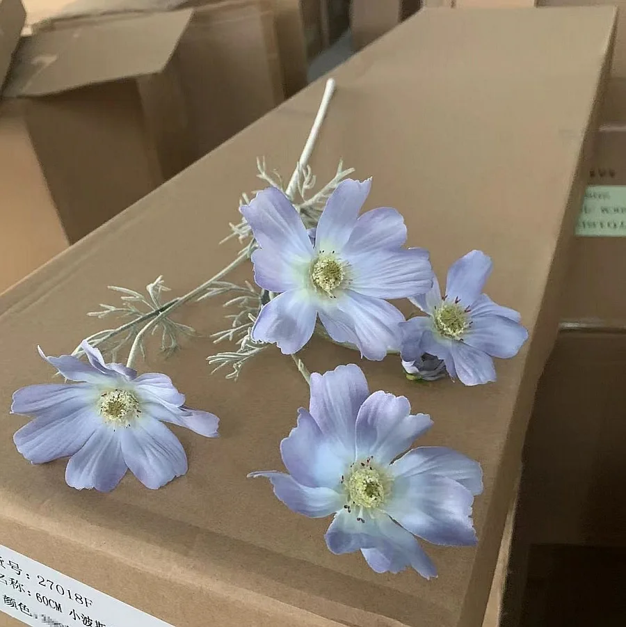 60cm Wholesale Fashion Low Price China Artificial Cosmos Flower For Wedding Decorations