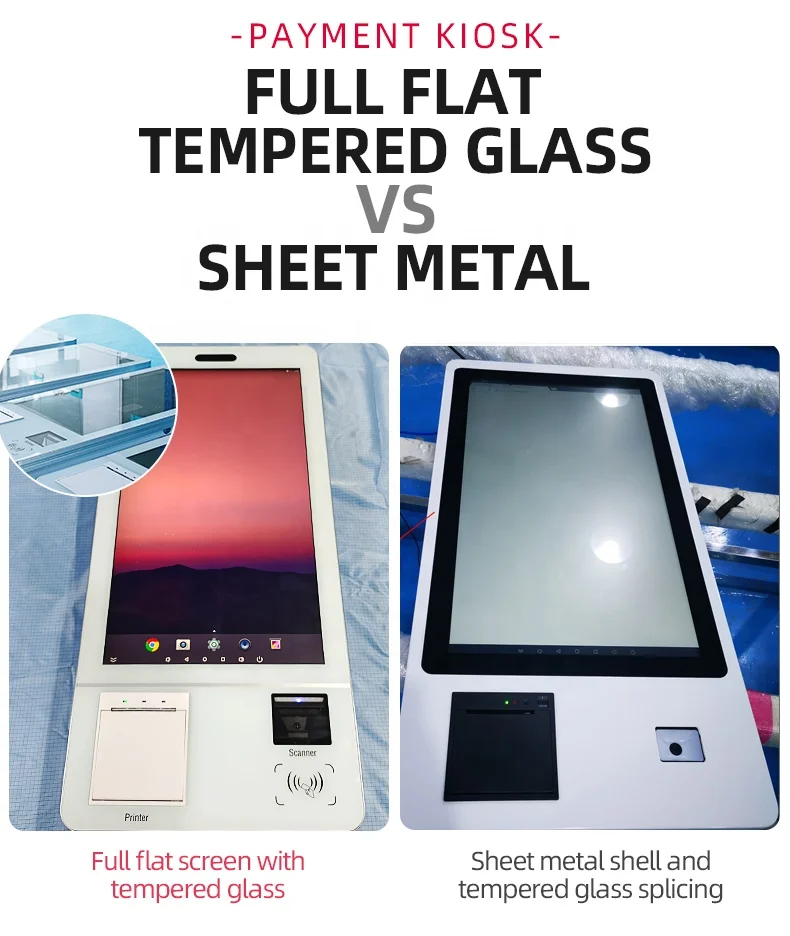 New Arrival Self Service Order Payment Terminal Kiosk Barcode Scanner Restaurant Self Payment Kiosk Ordering Kiosk