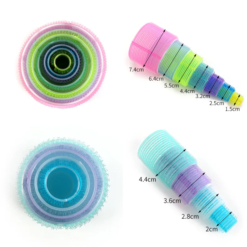 Luma DIY Hairdressing Tools Hair Rollers 33 Pcs Set 22 Self Grip Hair Rollers 10 Duckbill Hair Clips 1 Drawstring Bag