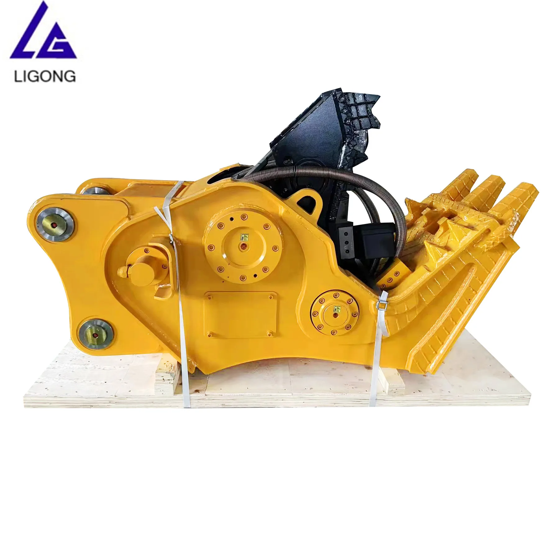 New design changeable teeth hydraulic pulverizer,concrete crusher for JS220LC excavator
