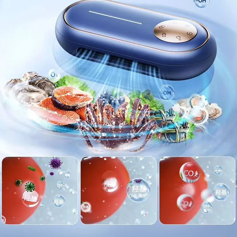Vasprin Wireless Capsule Vegetable Purifier Fruit Cleaner Device Fruit Purifier Cleaning Fruit and Vegetable Washing Machine