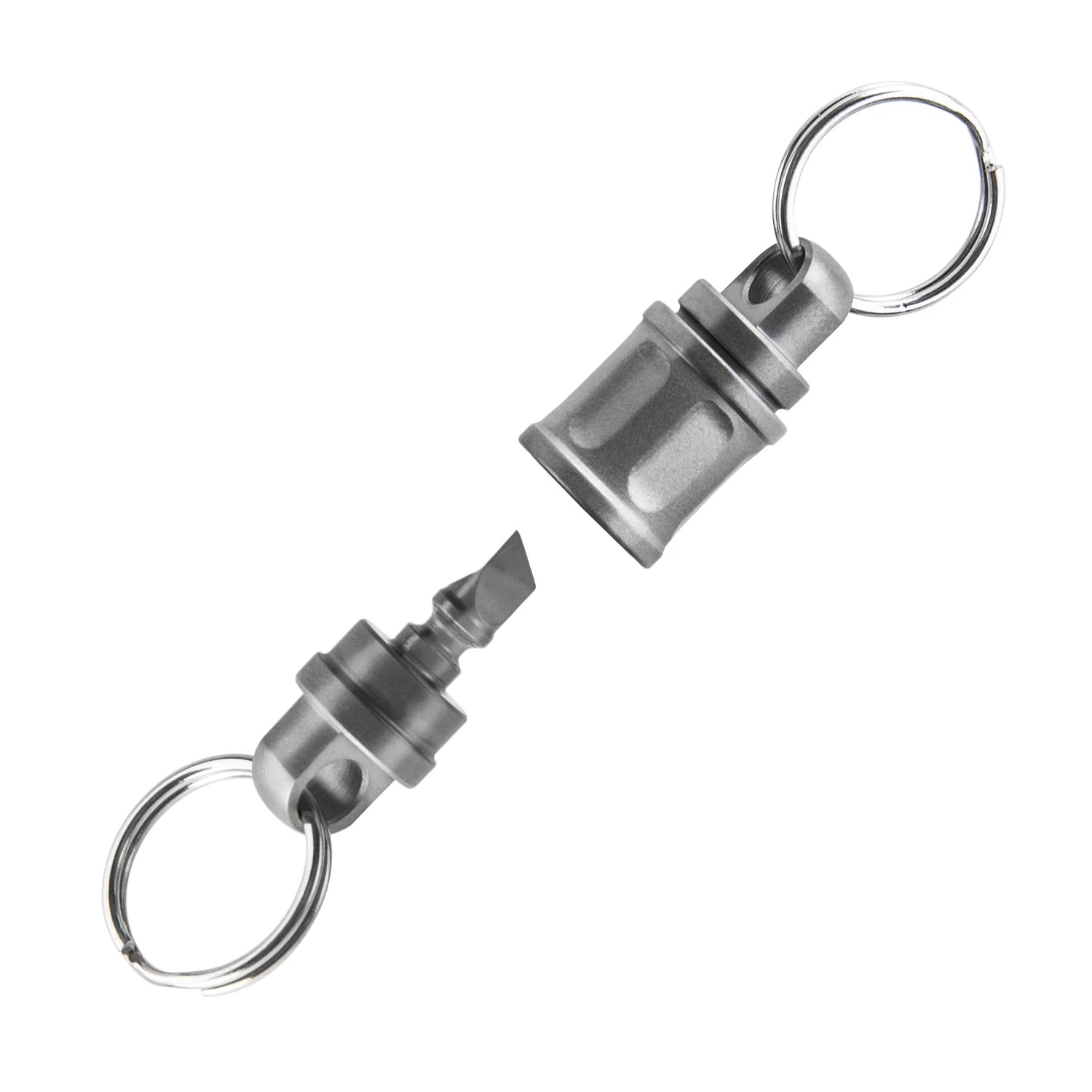 Titanium Quick Release Swivel Keychain, Pull Apart Detachable Keychain Heavy Duty Car Key Holder
