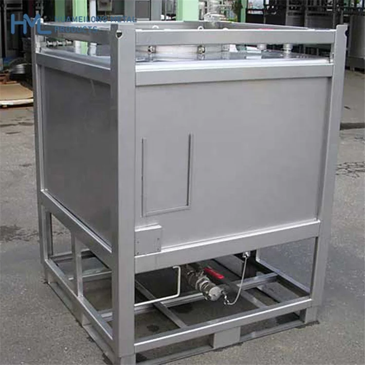 High quality bulk stainless steel IBC tank for for wine oil chemical drinking storage