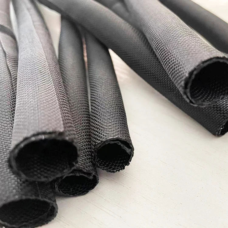 Heat Resistant Self Closing Expandable PP Yarn Polyester Insulated Braided Sleeve Split Wire Loom for cable protection