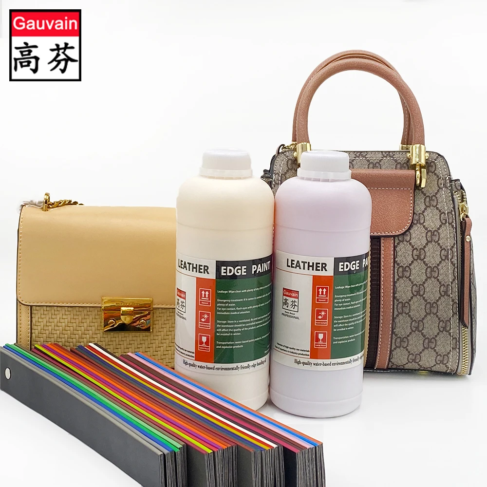 Advanced series water based polyurethane edge ink different colors raw edge leather edge paint