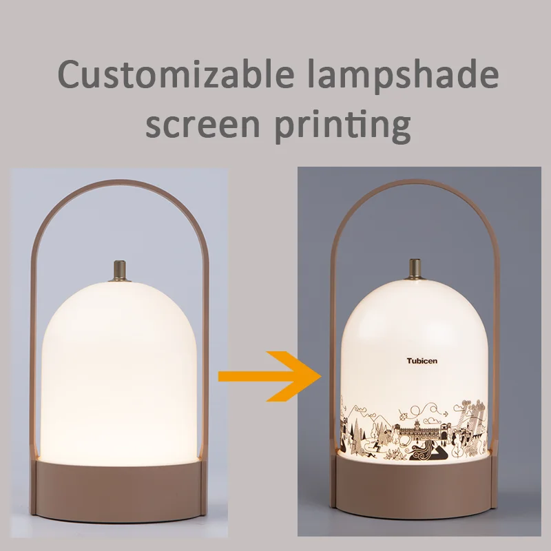 Champing Design Batteries Fashion KC Certification CRI 90 Lighting Effect Rechargeable Bedside Lamp Lampada da Comodino
