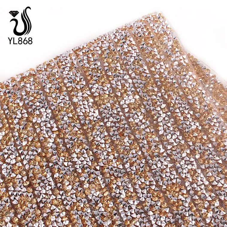 YALI strass nail 500 Gross Hotfix Rhinestone Design Template Transparent Flat Back Kit Low Price Trim Cvd Lab Diamonds Wholesale