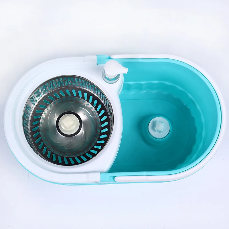 Esun Microfiber Rectangle Spin Mop with Bucket Aluminum Pole for Floor Cleaning Drying Wet Surfaces Advantage