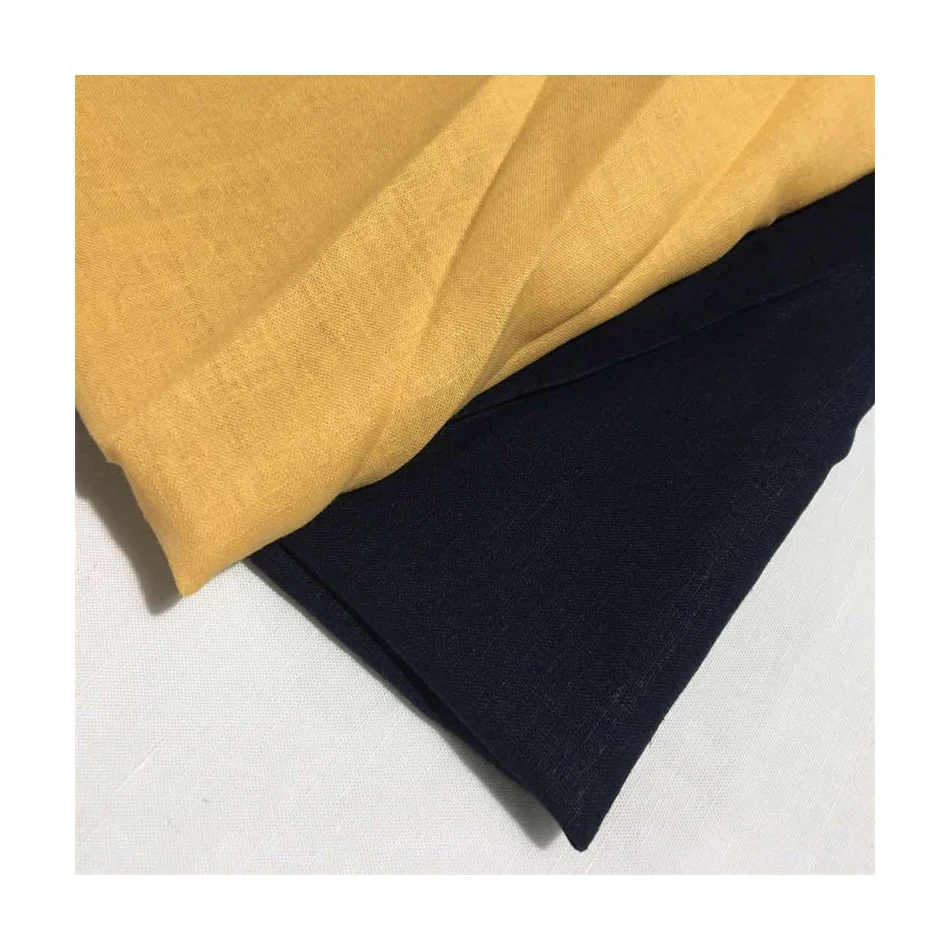 Recommend Wholesale Solid Color Soft And Safe Mixed Linen Fabric