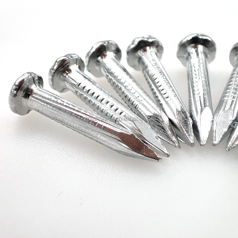 Customized size electro galvanized hardened Masonry construction steel nail concrete