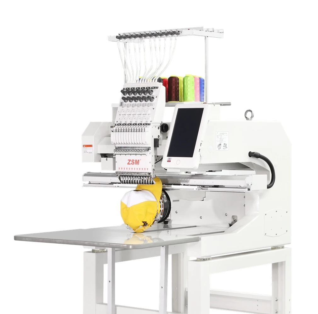 QM1201 factory wholesale embroidery machine one head multi needles embroidery computer machine for business and home