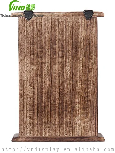 wood display cabinets wood storage cabinet with Floral Motif and 6 Hooks Antique Finish (10 x 7In)rustic wooden furniture