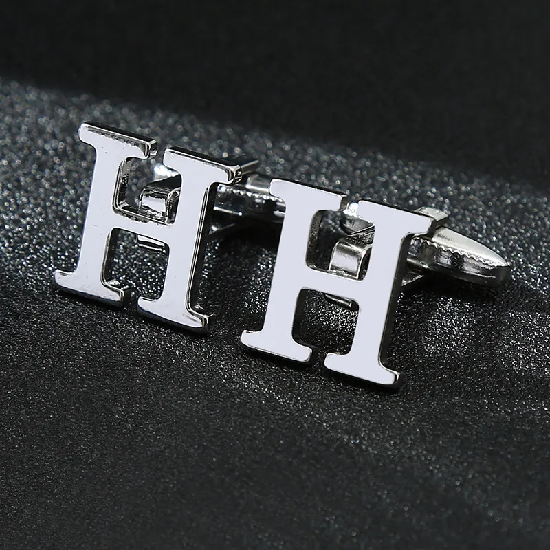 A-Z мужские запонки из металлического серебра и латуни