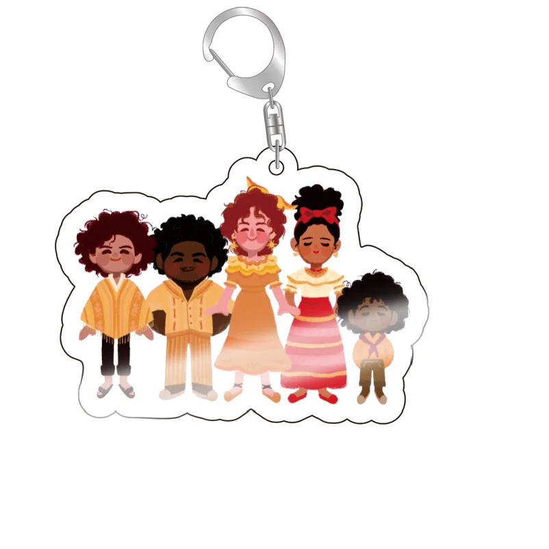 Magic Full House Movie Surrounding Acrylic Keychain Custom Logo Mirabell Isabella Lovely Encanto Key Chain