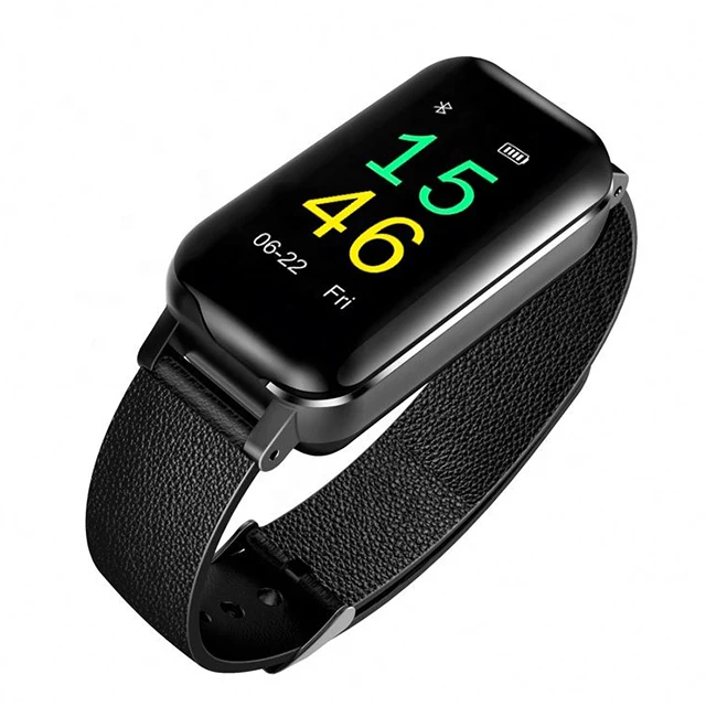 2 в 1 гарнитура для фитнеса с двумя наушниками T89 TWS Смарт-часы