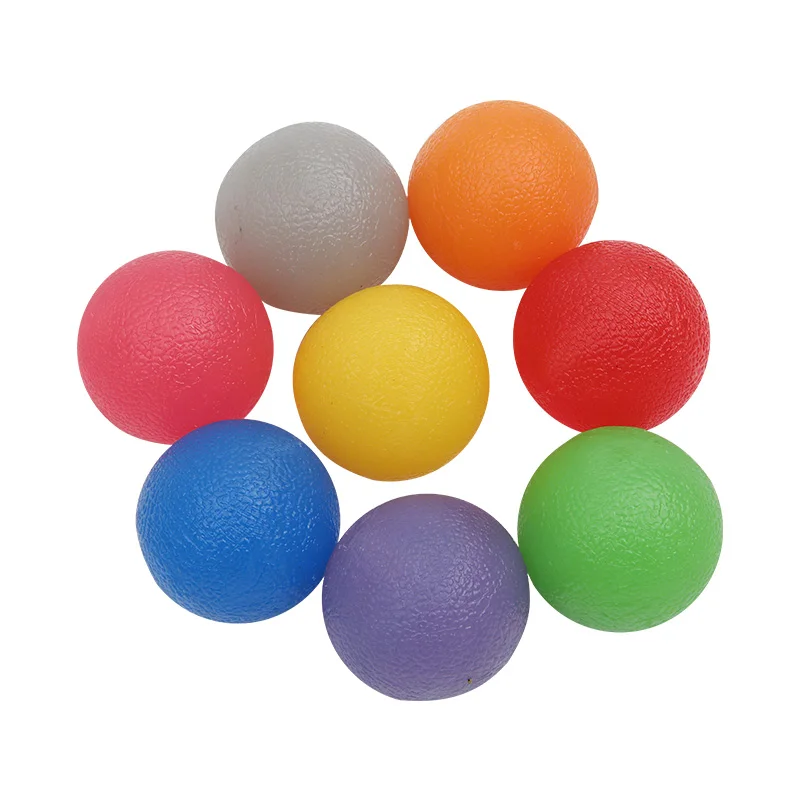 Decompression Finger Exercise Grip Ball Round Shape Massage Exercise Squeeze Stress Ball