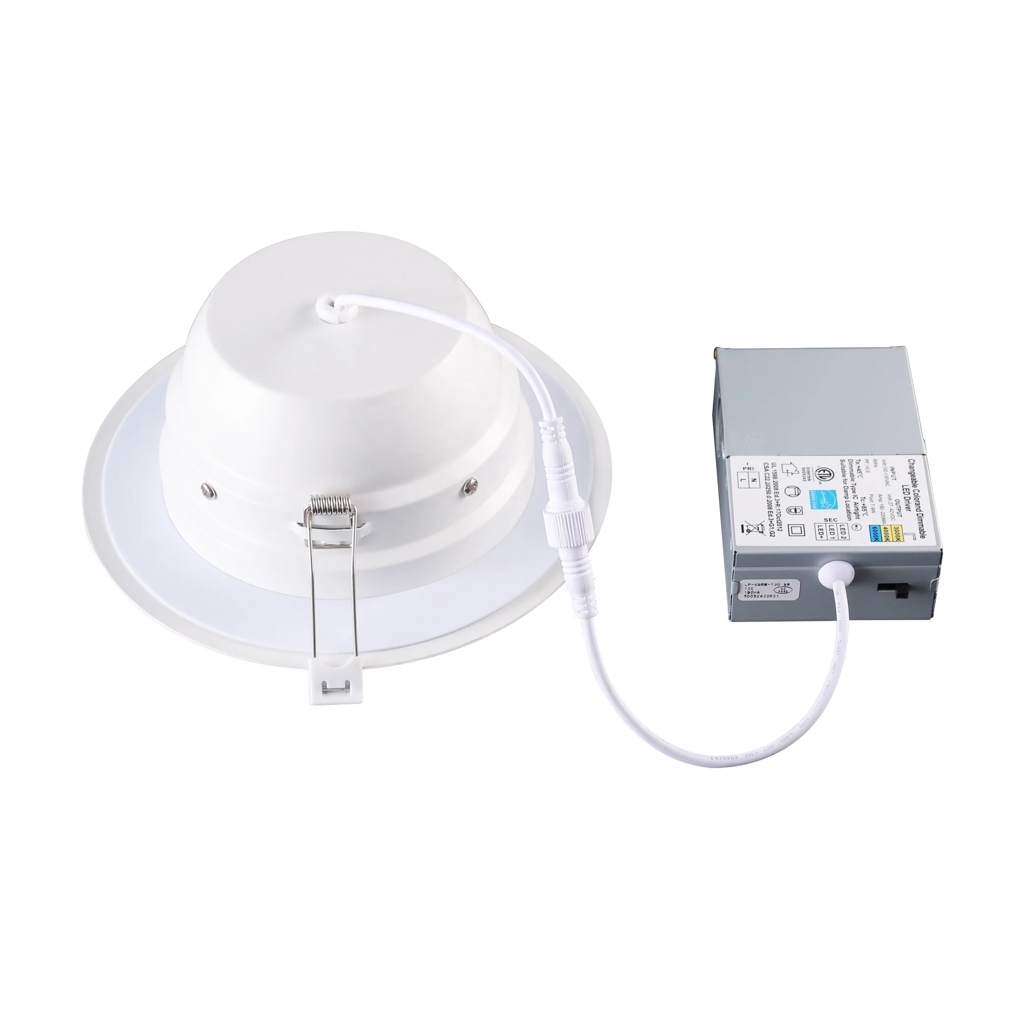 Excellent Product ETL ES FCC 3inch Gimbal COB LED Recessed Downlight Eyeball Damp Location 3CCT DIP Switch 3000K 4000K 5000K