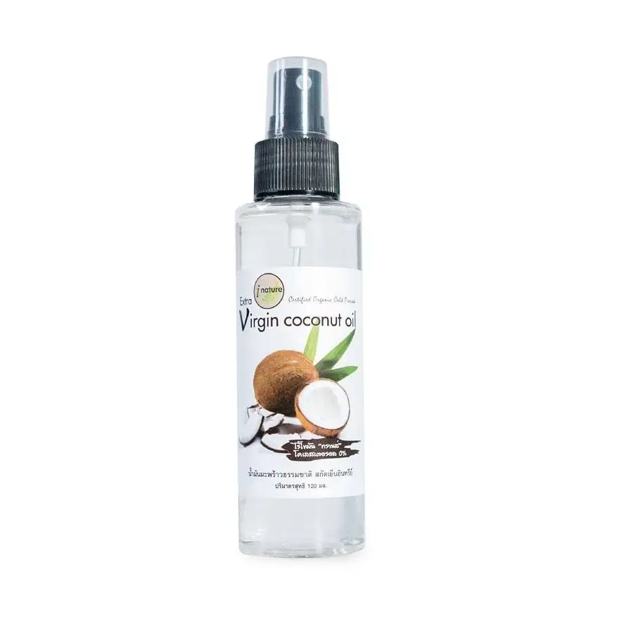 I-Nature Organic 120ml Extra Virgin Coconut Oil Best Seller for All Types Skin Facial and Body Moisturizer Product from Thailand