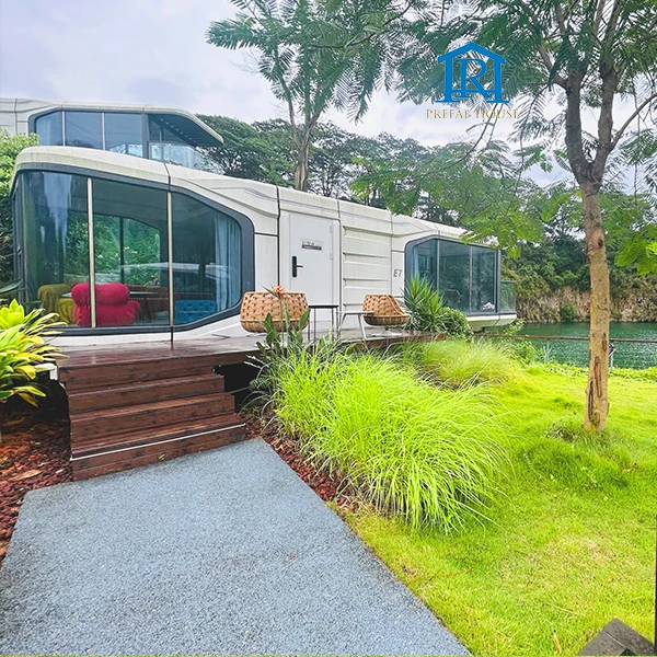 3D Design Prefab Light Steel Framing Modular Prefab Luxury Container House Prefabricated House Space Capsule Villas