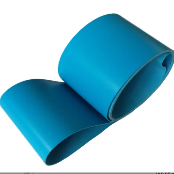 Custom Heat resistant circular Rubber PU Blue 1.5MM pu Dry belt food grade pu conveyor belt In Food Processing Industry