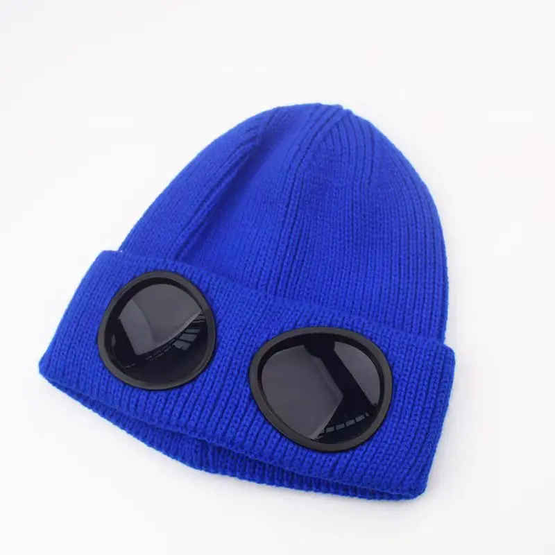 Unisex Winter Aviator Hat Fashion Pullover Warm Knitted Cap Fleece Ear Protection Rolled Edge Windproof Adults Parties Fishing