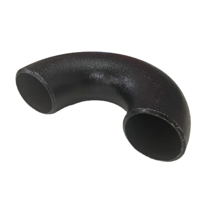 Pipe Tubes Fitting 45 / 180 / 90 Degree Black Paint Seamless Carbon Steel Elbow Butt Stainless Welded Elbow Long Elbow