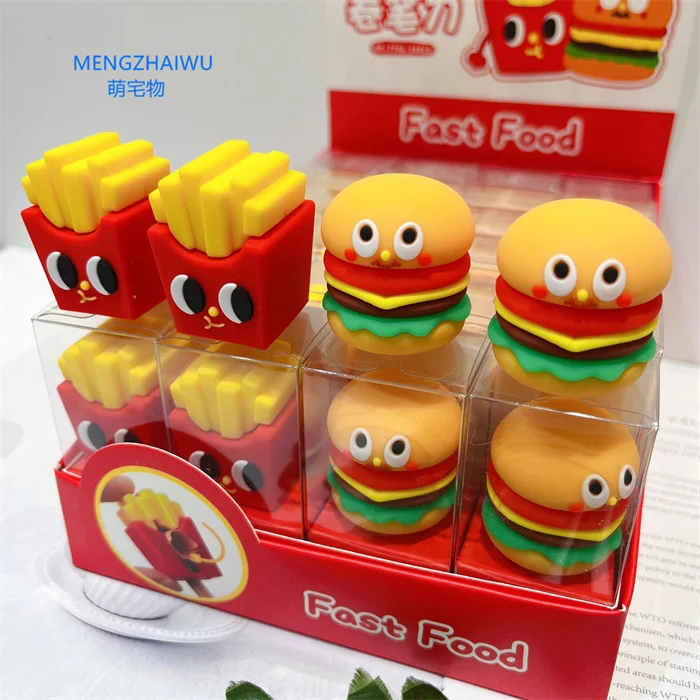 France School Items for Children Stationery Cartoon Animal Fancy Manual Small Pencil Sharpener