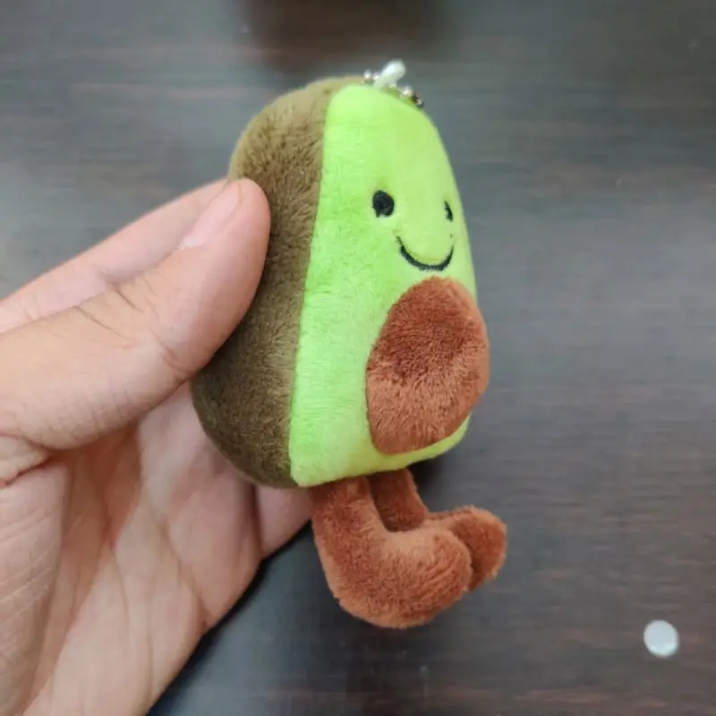 Mini Kawaii Doll Plush Avocado You Complete Me Keychain Avocado Pendant with keyring