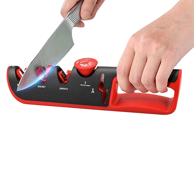 Wholesale Adjustable Blade 3 Stage Diamond Sharpening Accessories 3-Stage Knife Sharpener