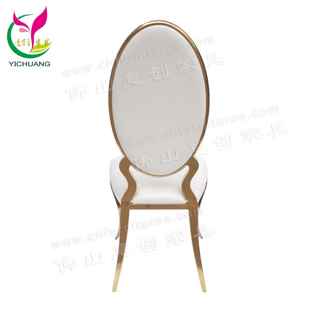 HYC-SS52 золотой овальной формы из нержавеющей стали цвета: черный, белый, подушки чехлы на стулья высокого качества