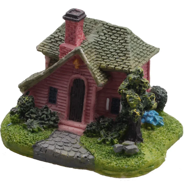 Micro-landscape DIY Decoration Psychological Sandtable Game Miniature Dollhouse Fairy Bonsai Craft Garden Landscape Resin Castle