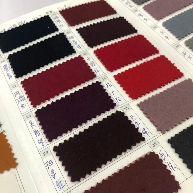 720g/m 480gsm 50% wool 40% polyester woolen cloth fabric plain coating Single sided wool fabric