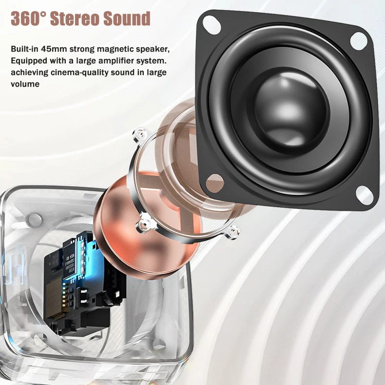 New Quality RGB color  light 2.1 USB wired subwoofer bass pc speakers for computer
