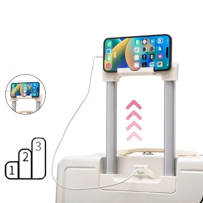 Multifunctional 2 Pieces ABS Suitcases Sets Travel Suitcase Travelling Bags Trolley Luggage with Cosmetic Bag