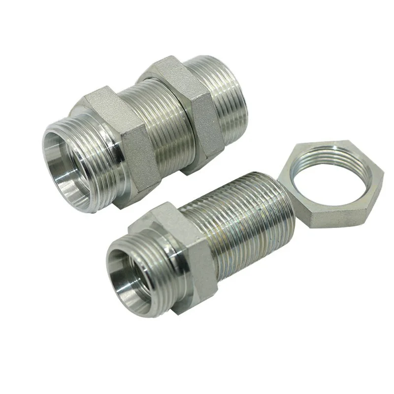Factory sell Carbon steel  MALE metricThread Hydraulic Hose Straight Adapter Fittings 1. Type:straight fitting; 2. Thread:metric