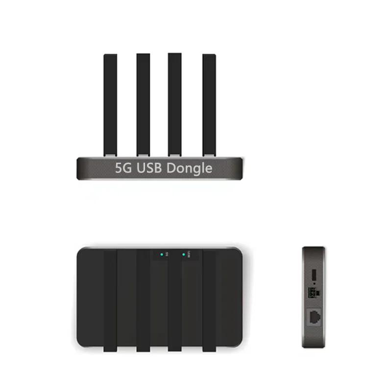 5G USB Dongle NSA&SA Mobile wireless product support 5G LTE HSPA WCDMA WIFI 11ac&11ax 5G NR Sub-6G NSA/SA n1/n28/n41/n77/n78/n79