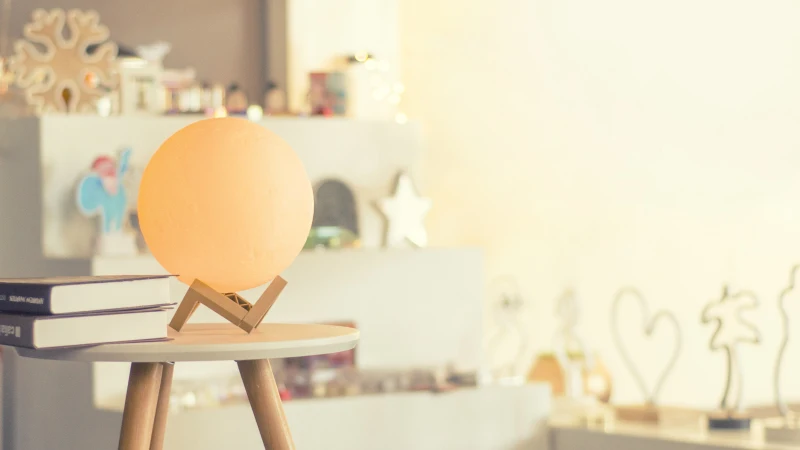 12 cm 16 Colors Electric 3D USB Rechargeable Dimmable Remote Control Moon Night Light Moon Lamp